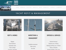 Tablet Screenshot of emvmarine.com